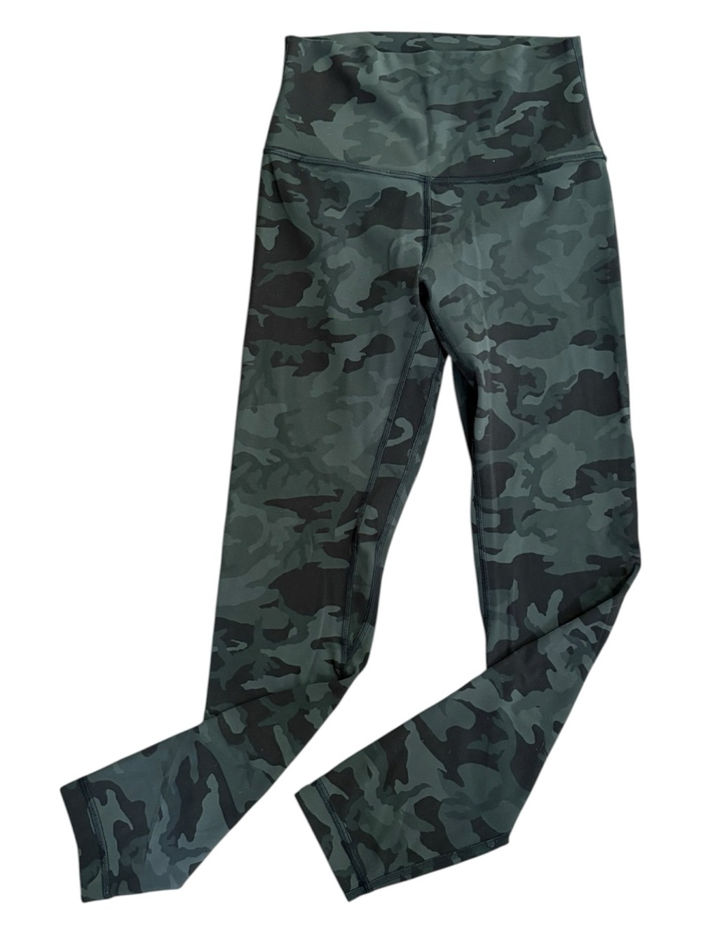 Lululemon Align Pant II 25" Incognito Camo Gator Green High Rise Size 4 Leggings